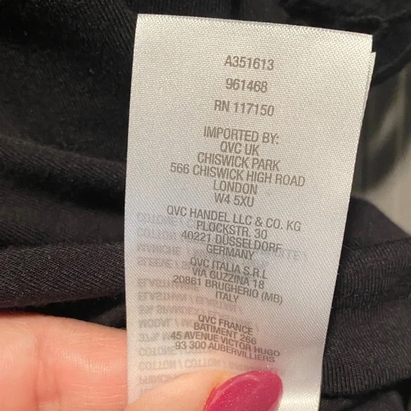 Black Lace Sleeve Top Womens 2X Dressy Casual Knit Blouse Elegant - Picture 7 of 9